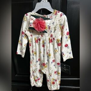Nwt-laura Ashley, Baby Girl 2 Piece Outfit.